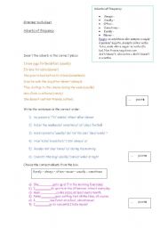 English worksheet: Adverbs of Frequency