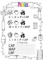 English Worksheet: Phonics for young learners 1