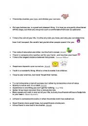 English worksheet: Quotes 