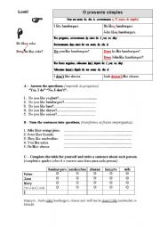 English worksheet: The Present Simple