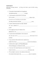 English worksheet: REPORTED SPEECH - SHEET 2