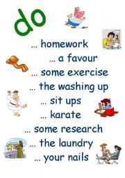 English Worksheet: Using DO