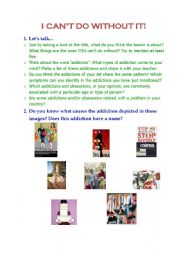 English Worksheet: compulsive shopping, students page