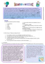 English Worksheet: Small world effect