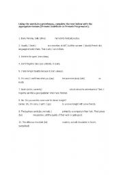 English worksheet: Present Indefinite vs Present Progressive