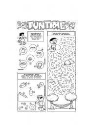 English Worksheet: fun activities!