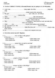 English Worksheet: quiz for elementery 