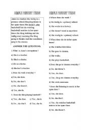 English worksheet: A USEFUL TEST ABOUT SIMPLE PRESENT TENSE