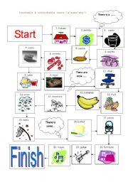 Board Game - countable & uncountable nouns