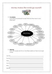 English Worksheet: Money makes the world go round.