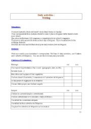 English Worksheet: Writing activity : 