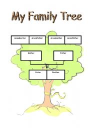 English Worksheet: Family Tree