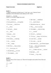 English Worksheet: to be, adjectives and basic vocabulary of English