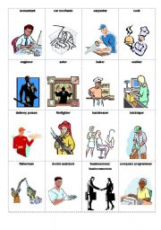 English Worksheet: Jobs -