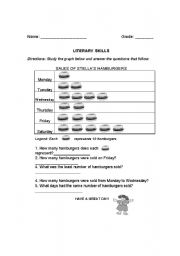 English worksheet: INTERPRETING GRAPHS