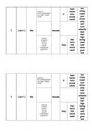English Worksheet: Use because-sentences