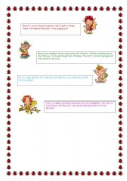 English worksheet: Where do the gnomes live? (Part 2)