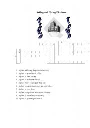 English worksheet: ARROUND TOWN - ASKING GIVING DIRECTIONS [1]