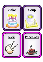 English Worksheet: FOOD FLASHCARDS - PART 2