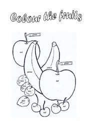 colour the fruit