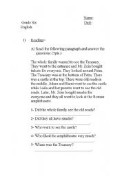 English worksheet: English