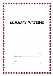 Summary Writing Booklet