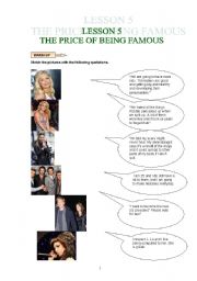 English Worksheet: FAMOUS PEOPLE SAID....