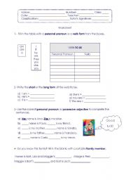 English Worksheet: Verb to be