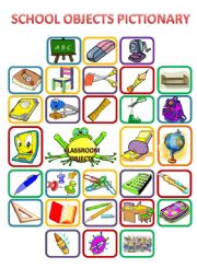 English Worksheet: CLASSROOM OBJECTS