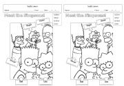 English Worksheet: Meet the Simpsons!