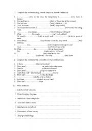 English worksheet: test