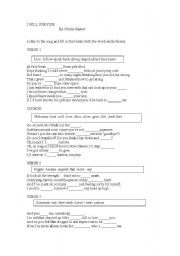 English Worksheet: I WILL SURVIVE by Gloria Gaynor
