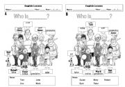 English Worksheet: Who is_________?