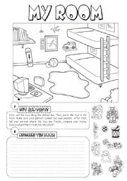 English Worksheet: My room (2)