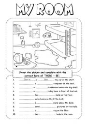 English Worksheet: My room (3)