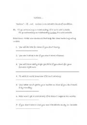 English worksheet: 