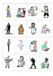 English worksheet: Jobs - GO FISH set 2b