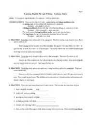 English Worksheet: Sentence Basics Page 3