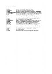 English worksheet: journalizm words