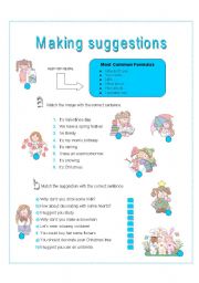 English Worksheet: function - making suggestions