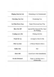 English Worksheet: Idioms About Dating