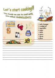 English Worksheet: How to make a recipe [2]