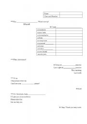 English worksheet: Doctor Conversation!