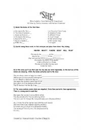 English Worksheet: 