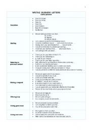 English Worksheet: English for Business Correspondance