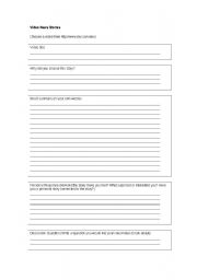 English worksheet: Video news worksheet