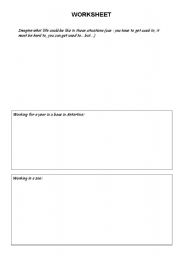 English Worksheet: job situations