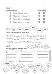 English Worksheet: Winnie in Winter