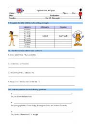 English Worksheet: Past simple regular