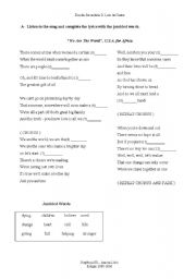 English Worksheet: We are the world